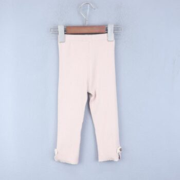 Pink Medium Waist Cotton Leggings For 2Years-4Years Girls-13232824