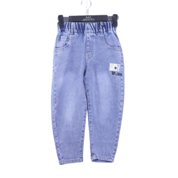 Blue Soft 2 Way Stretch Straight-Tapered Denim Pants For 6Years-10Years Boys-13455141