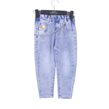 Blue Soft 2 Way Stretch Straight-Tapered Denim Pants For 4Years-8Years Boys-13455291
