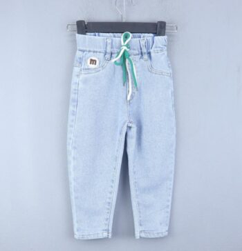 Blue Soft 2 Way Stretch Tapered-Slim Denim Pants For 2Years-6Years Boys-13455671