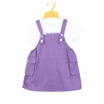 Purple Casual Summer 2 Piece Baby Combo-Set For 18Months-5Years Girls-15083121