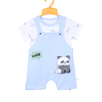 Blue Casual 2 Piece Combo Rocky Set For New Born Boys-15083821