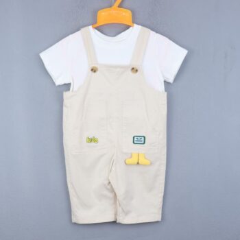 Cream Casual Summer 2 Piece Combo-Set For 18Months-5Years Boys-15084031