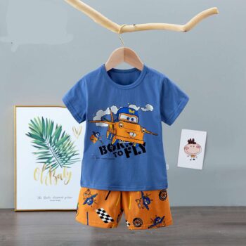 Cozy Summer 2 Piece Night Set For 3Years-6Years Boys-22129698
