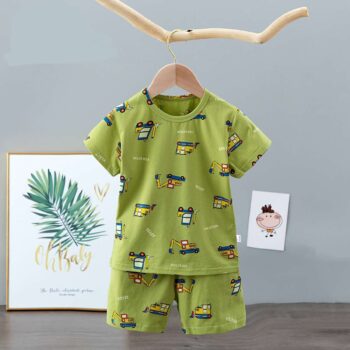 Cozy Summer 2 Piece Night Set For 6Years-9Years Boys-22129745