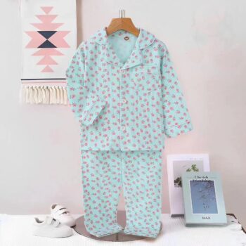 Cozy Pre-Winter 2 Piece Night Set For 12Month-3Years Girls-22130563