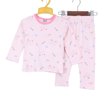 Cozy Pre-Winter 2 Piece Night Set For 12Months-3Years Girls-22130574
