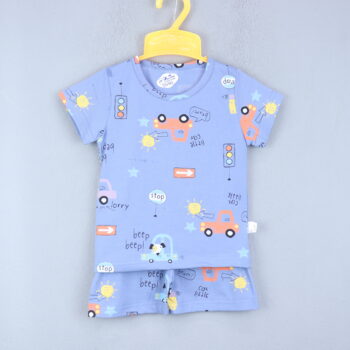 Cozy Summer 2 Piece Night Set For 12Months-3Years Boys-22131734