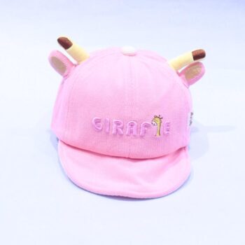 Pink Cotton Summer Regular Cap For 1Years-2Years Girls-41043511