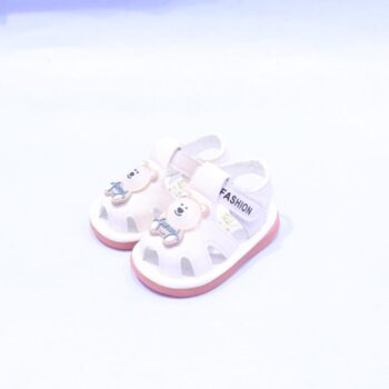 Cream Synthetic Casual Sandal For New Born Boys-61016861