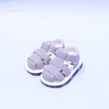 Grey Synthetic Casual Sandal For New Born Boys-61017002