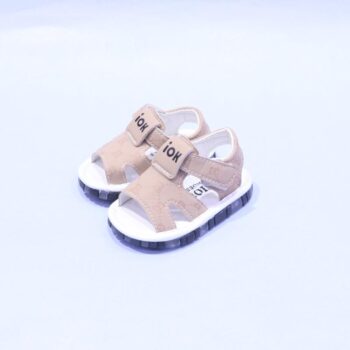 Brown Synthetic Casual Sandal For New Born Boys-61017021