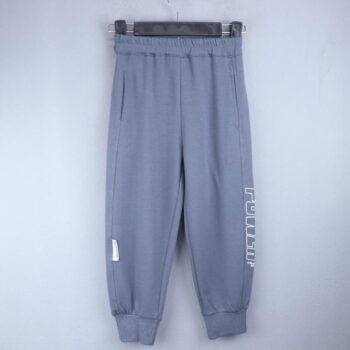 Grey 4 Way Stretch Straight-Tapered Double Knit Cotton Joggers For 6Years-10Years Boys-13143522