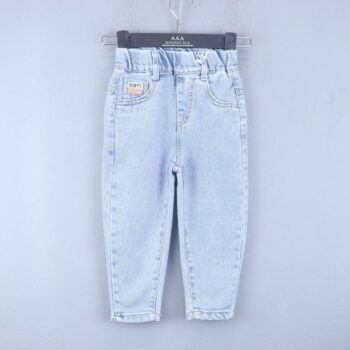 Blue Soft 2 Way Stretch Tapered-Slim Denim Pants For 2Years-6Years Boys-13455641