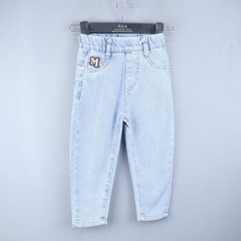 Blue Soft 2 Way Stretch Tapered-Slim Denim Pants For 2Years-7Years Boys-13455651