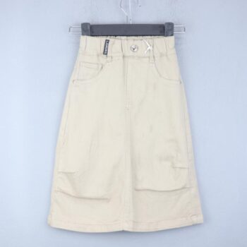 Cream 2 Way Stretch Baggy-Knee Length Casual Cotton Shorts For 5Years-9Years Boys-14025391