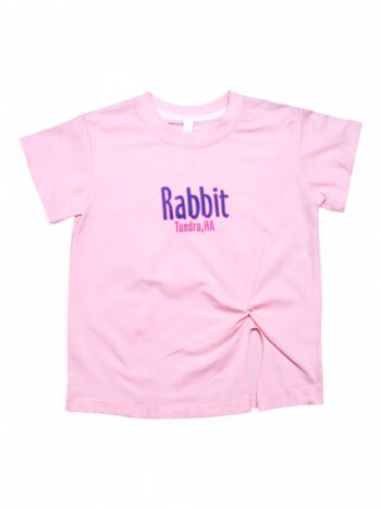 Pink Dressy Round Neck Double Knit Cotton Half Sleeve T-Shirt For 6 To 12 Years Girls-11465251