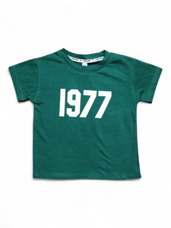 Green Round Neck Single Knit Cotton Half Sleeve T-Shirt For 18 Months To 6 Year Boys-11465623