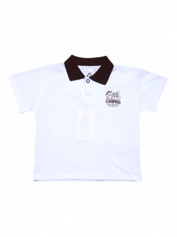 White Round Neck Double Knit Cotton Half Sleeve T-Shirt For 24 Months To 6 Years Boys-11466561