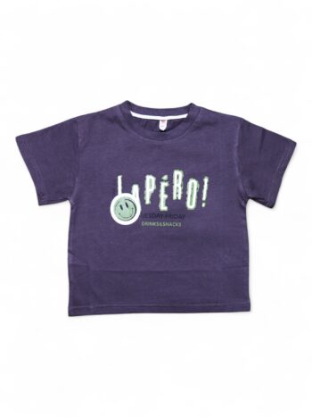 Black Round Neck Single Knit Cotton Half Sleeve T-Shirt For 3 To 8 Years Boys-11466802