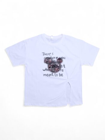 White Semi-Drop Round Neck Single Knit Cotton Half Sleeve T-Shirt For 8 To 15 Years Girls-11468121