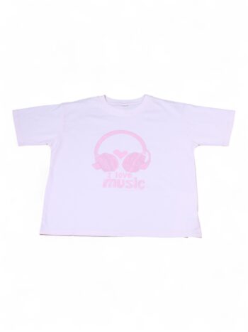 Pink Round Neck Double Knit Cotton Half Sleeve T-Shirt For 9 To 15 Years Girls-11478701