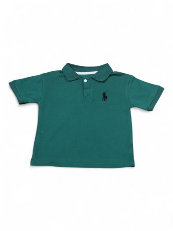 Black Polo Neck Double Knit Cotton Half Sleeve T-Shirt For 7 To 12 Years Boys-11478811