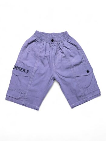 Grey Non-<Stretchable> Baggy-Shin Length Casual Denim Shorts For 6 To 10 Years Boys-12058343
