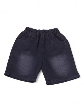 Black Non-<Stretchable> Straight-Thigh Length Casual Denim Shorts For 2 To 5 Years Boys-12066431