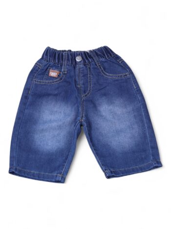 Blue Non-<Stretchable> Baggy-Thigh Length Casual Denim Shorts For 1.5 To 6 Years Boys-12066811