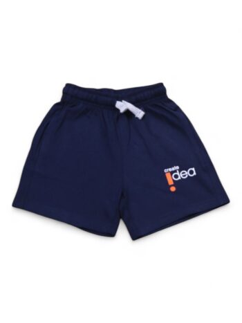 Navy 2 Way Stretch Baggy-Thigh Length Casual Cotton Shorts For 24 Months To 5 Years Boys-12154326