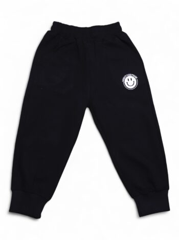 Grey 2 Way Stretch Straight-Straight Single Knit Cotton Trousers For 18 Months To 7 Years Child-13147632
