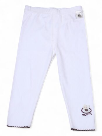 White High Waist Cotton Leggings For 1.5 To 4 Years Girls-13233112