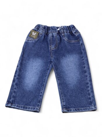 Blue Soft Non-<Stretchable> Baggy-Straight Denim Pants For 2 To 4 Years Girls-13459442