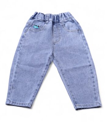 Blue Soft Non-<Stretchable> Baggy-Tapered Denim Pants For 2 To 4 Years Boys-13462241