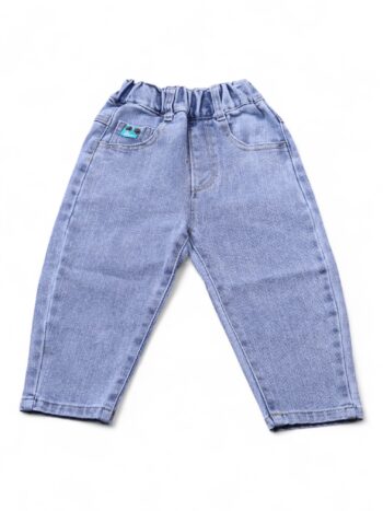 Blue Soft Non-<Stretchable> Baggy-Tapered Denim Pants For 2 To 4 Years Boys-13462241