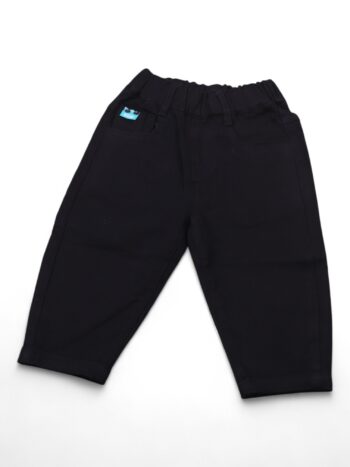 Black Soft Non-<Stretchable> Baggy-Tapered Denim Pants For 2 To 4 Years Boys-13462242