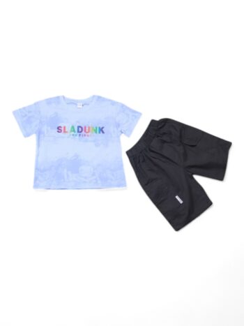 Blue Casual Summer 2 Piece Combo-Set For 4 To 9 Years Boys-15089321