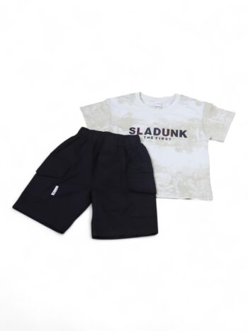 Green Casual Summer 2 Piece Combo-Set For 4 To 9 Years Boys-15089323