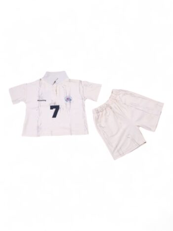 Cream Casual Summer 2 Piece Combo-Set For 3 To 8 Years Boys-15091591