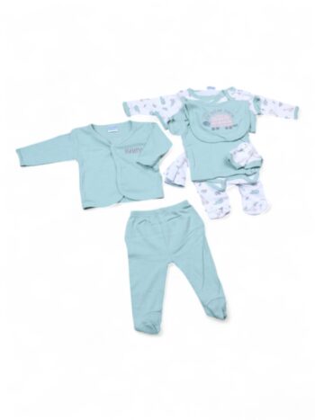 Green Casual 8 Piece Combo Set For New Born Baby-15092622