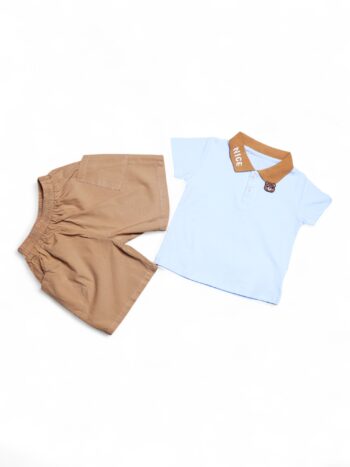 Blue Casual Summer 2 Piece Combo-Set For 18 Month To 5 Year Boys-15092931