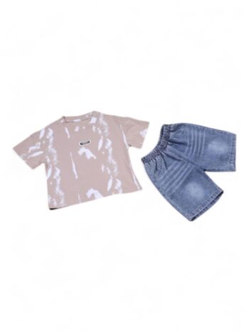 Brown Casual Summer 2 Piece Combo-Set For 18 Months To 5 Years Boys-15093391