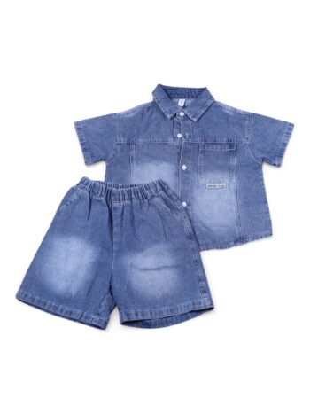 Blue Casual Summer 2 Piece Combo-Set For 3 To 8 Years Boys-15094441