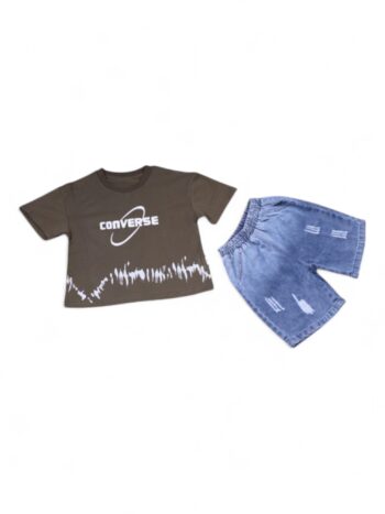 Green Casual Summer 2 Piece Combo-Set For 18 Months To 5 Years Boys-15094751
