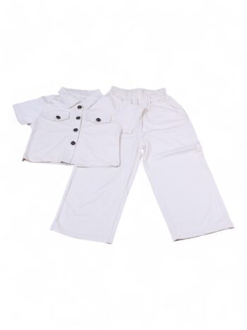 Cream Casual Summer 2 Piece Combo-Set For 5 To 10 Years Girls-15094942