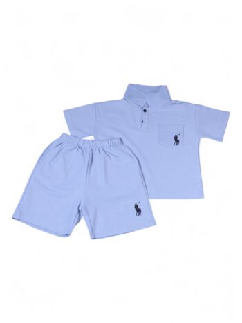Blue Casual Summer 2 Piece Combo-Set For 5 To 10 Years Boys-15095052