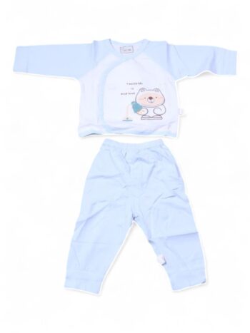Blue Comfy 2 Piece Combo Set For New Born Baby-15181872