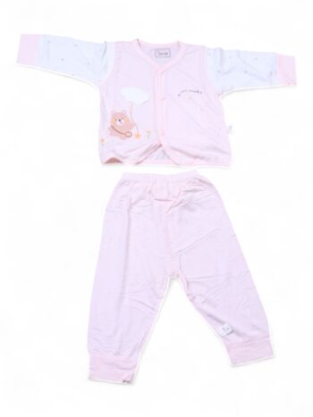 Pink Comfy 2 Piece Combo Set For New Born Baby-15181911