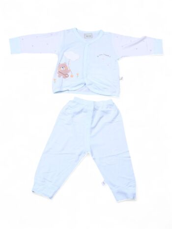 Blue Comfy 2 Piece Combo Set For New Born Baby-15181912